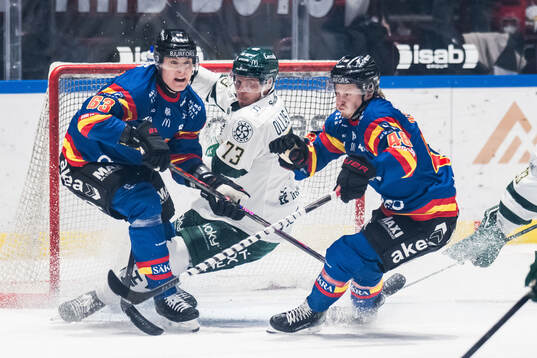 Malmö Redhawks Fredrik Händemark och Färjestads Adam