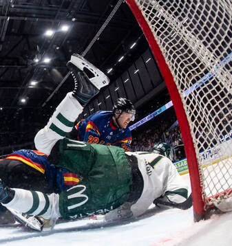 Malmö Redhawks Janne Kuokkanen och Färjestads Joakim