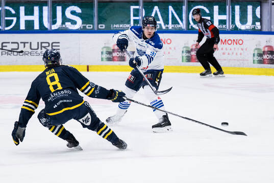 Södertäljes William Wiå och Karlskogas Tim Barkemo