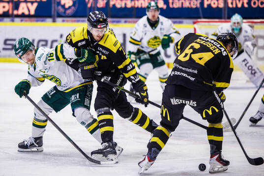 Björklövens Axel Ottosson och Västerås Oskar Kvist