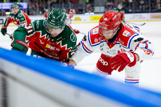 Frölundas Nicklas Lasu och Timrås Marcus Hardegård