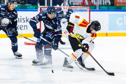 Linköpings Christoffer Ehn och Brynäs Bobby Trivigno