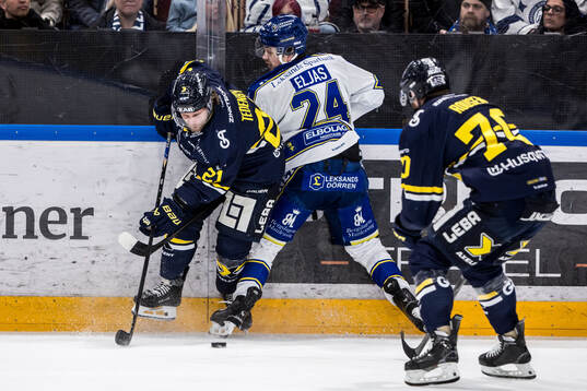 HV71s Mattias Tedenby och Leksands Arvid Eljas