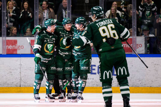 Färjestads Joel Kellman, Joakim Nygård, Marian Studenic