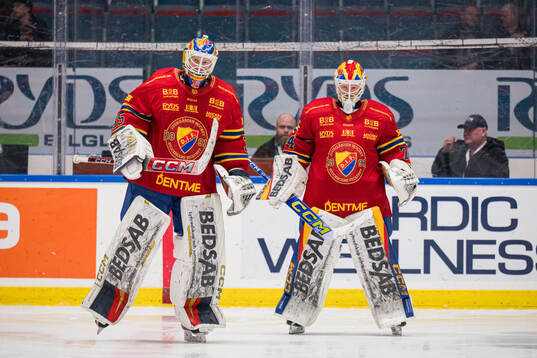 Djurgårdens målvakt Magnus Hellberg och målvakt Daniel