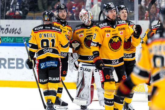 Luleås spelare jublar