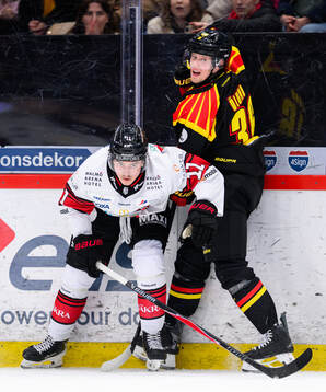 Malmö Redhawks Elia Pedrotti och Brynäs Linus Ölund