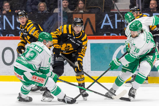 Skellefteås Rickard Hugg och Emil Djuse mot Rögles Karson