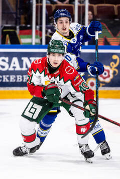 Frölundas Jacob Peterson och Leksands Anton Johansson