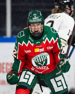 Frölundas Andrea Dalen jublar