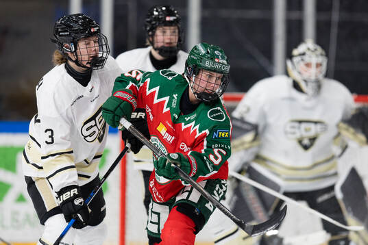 SDEs Silje Kongstorp Johansen och Frölundas Nathalie Lidman