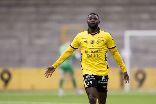 Elfsborgs Buhari Ibrahim jublar