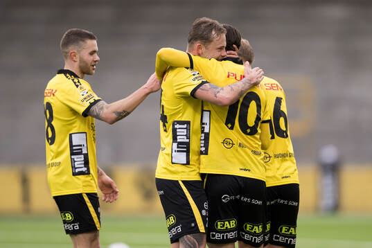 Elfsborgs spelare jublar