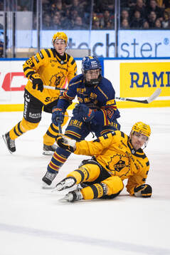 Djurgårdens Viggo Björck och Skellefteås Andreas Johnson