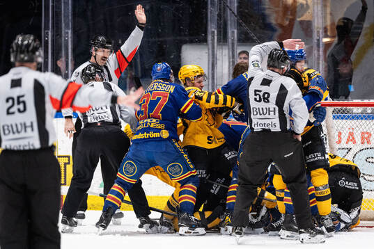 Bråk mellan Djurgården and Skellefteå spelare