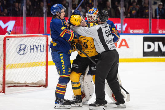 Bråk mellan Skellefteås Mikkel Aagaard och Djurgårdens