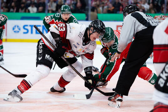 Malmö Redhawks Fredrik Händemark tekar mot Frölundas
