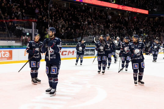 Linköpings spelare jublar