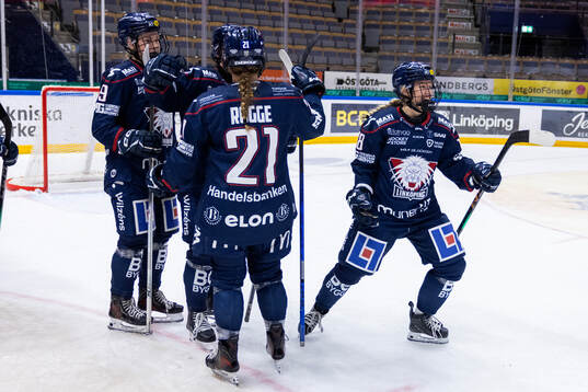 Linköpings Moa Gustafsson jublar