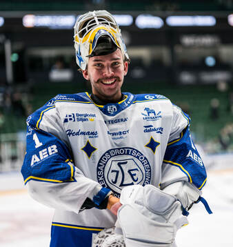 Leksands målvakt Marcus Gidlöf