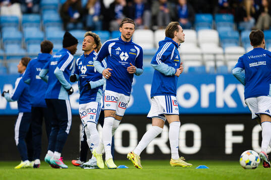 Birk Risa of Molde warms up