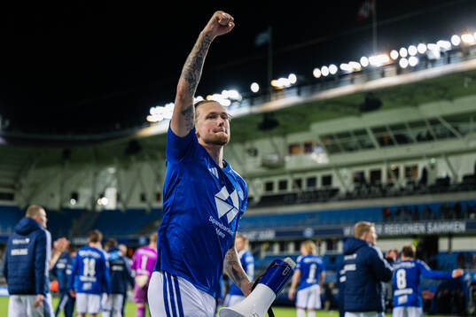 Birk Risa of Molde celebrates