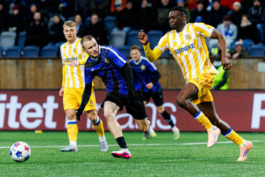 Sirius Melker Heier och IFK Göteborgs Rockson Yeboah