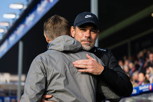 Head coach Amund Skiri of Kristiansund and Head coach Freyr