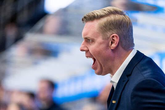 HV71s tränare Anton Blomqvist