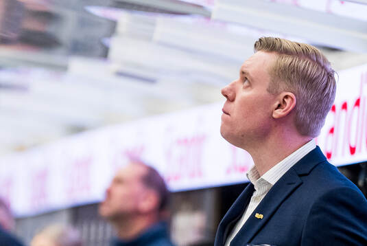 HV71s tränare Anton Blomqvist