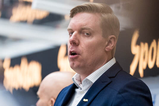 HV71s tränare Anton Blomqvist