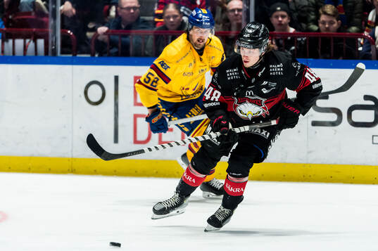 Malmö Redhawks Lauri Pajuniemi och Djurgårdens Philip Holm