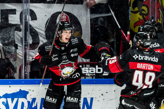 Malmö Redhawks William Von Barnekow jublar
