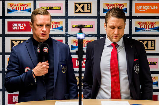 Djurgårdens tränare Robert Kimby och Malmö Redhawks