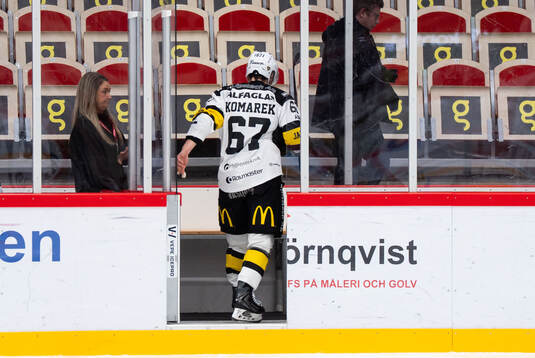 Västerås Konstantin Komarek i utvisningsbåset