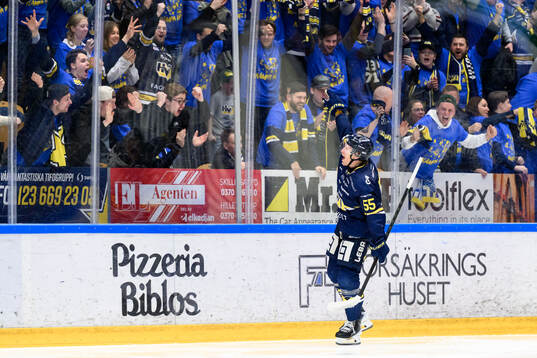 HV71s Andreas Borgman jublar