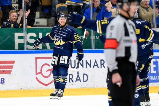 HV71s Andreas Borgman jublar