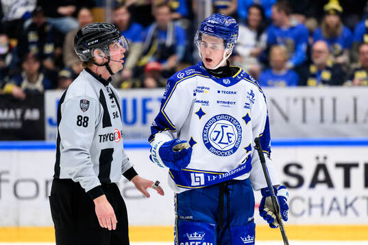 Leksands Tinus Luc Koblar reagerar
