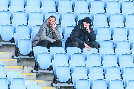 Malmö FF målvakt Robin Olsen och Pontus Jansson
