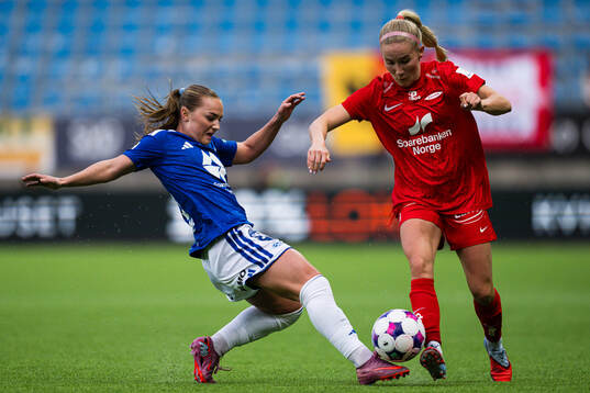 Karen Rygg Ims of Molde and Nea Emilia Lehtola of Brann
