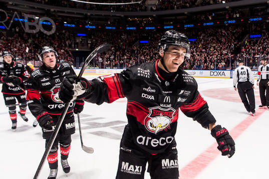 Bla gjennom flere bilder av Ishockey, SHL, Åttondelsfinal 3, Malmö Redhawks - Djurgården