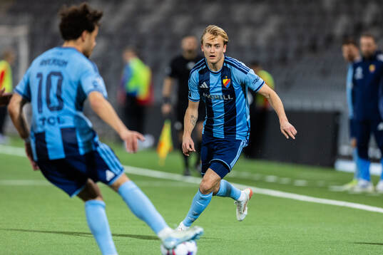 Djurgårdens Mikael Anderson och Oskar Fallenius