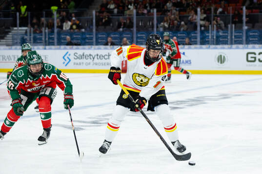 Frölundas Emilia Vesa och Brynäs Jenniina Nylund