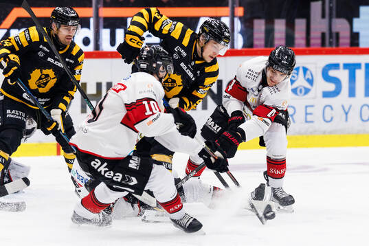 Malmö Redhawks William Von Barnekow  och Martin Schreiber