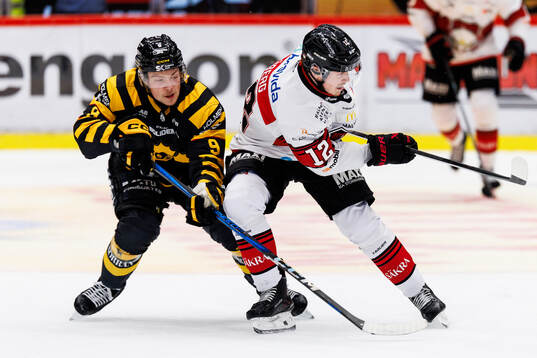 Skellefteås Victor Stjernborg och Malmö Redhawks Linus