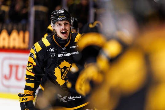 Skellefteås Jonathan Johnson jublar