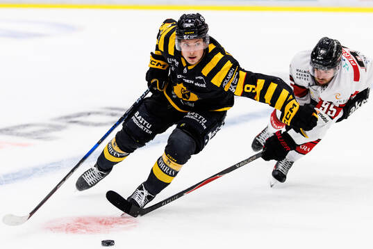 Skellefteås Victor Stjernborg och Malmö Redhawks Carl