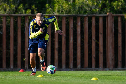 Gustav Lundgren of the Swedish national football team