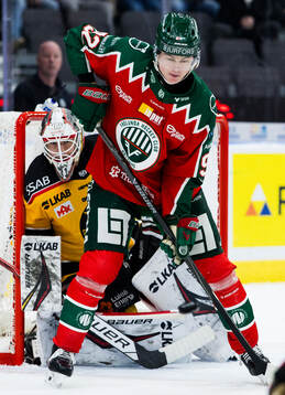 Luleås målvakt Matteus Ward och Frölundas Filip