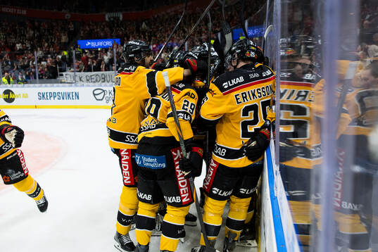 Luleås spelare jublar